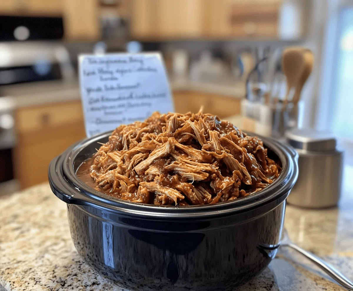 BBQ Pulled Chicken – 1 Easy Slow Cooker Recipe You’ll Love