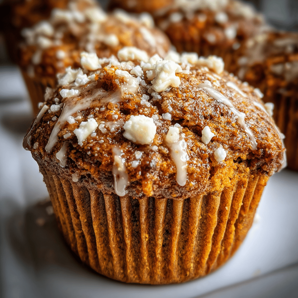 Serving Greek yogurt pumpkin muffins with coffee