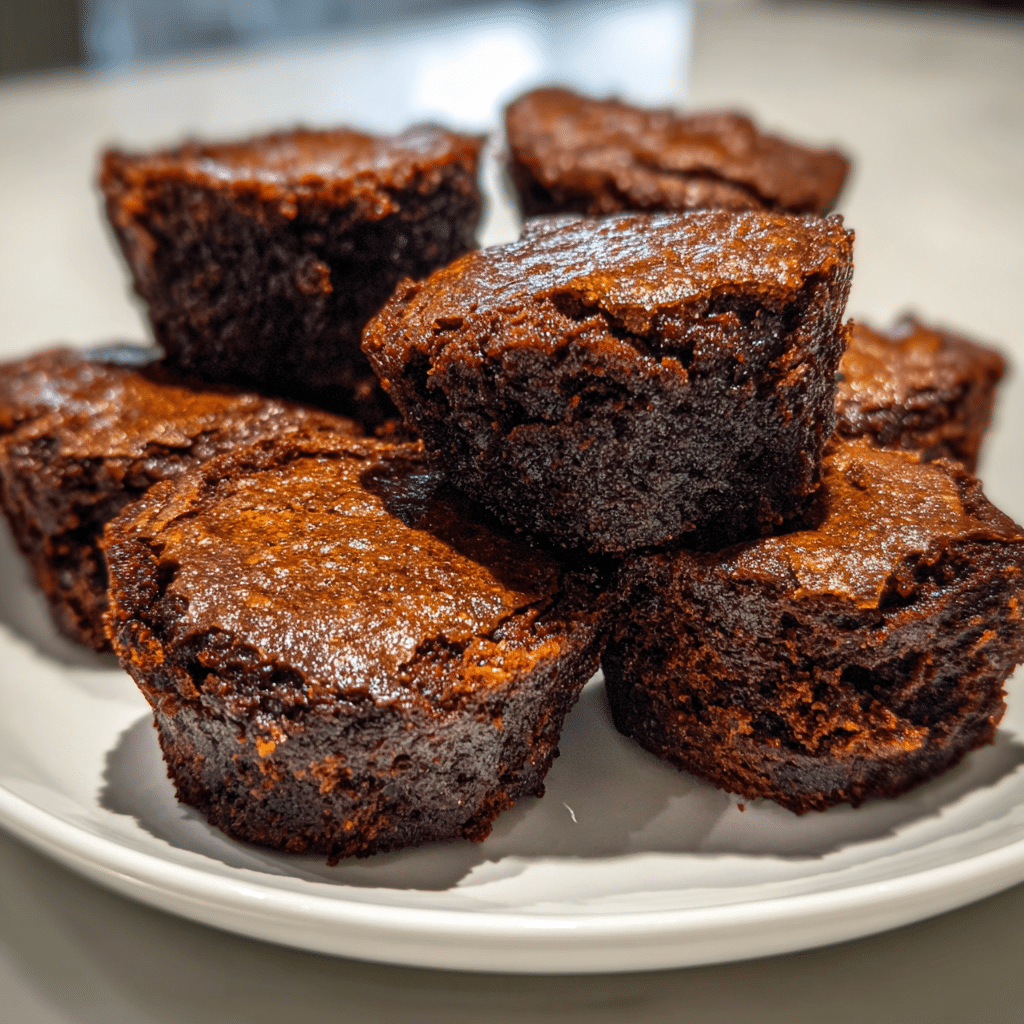 Mini pumpkin brownie bites for fall snacking