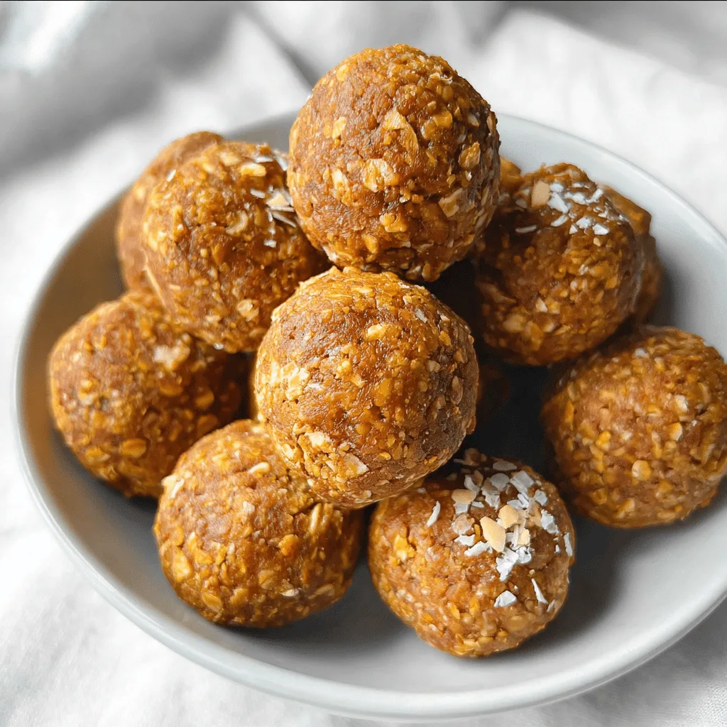 Pumpkin Protein Balls healthy no-bake snack