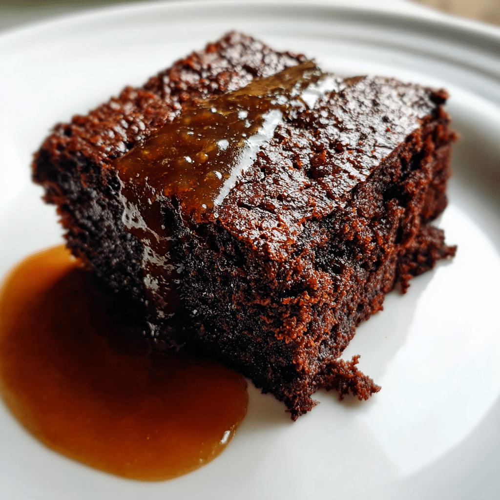 Gluten free pumpkin brownies served on a white plate