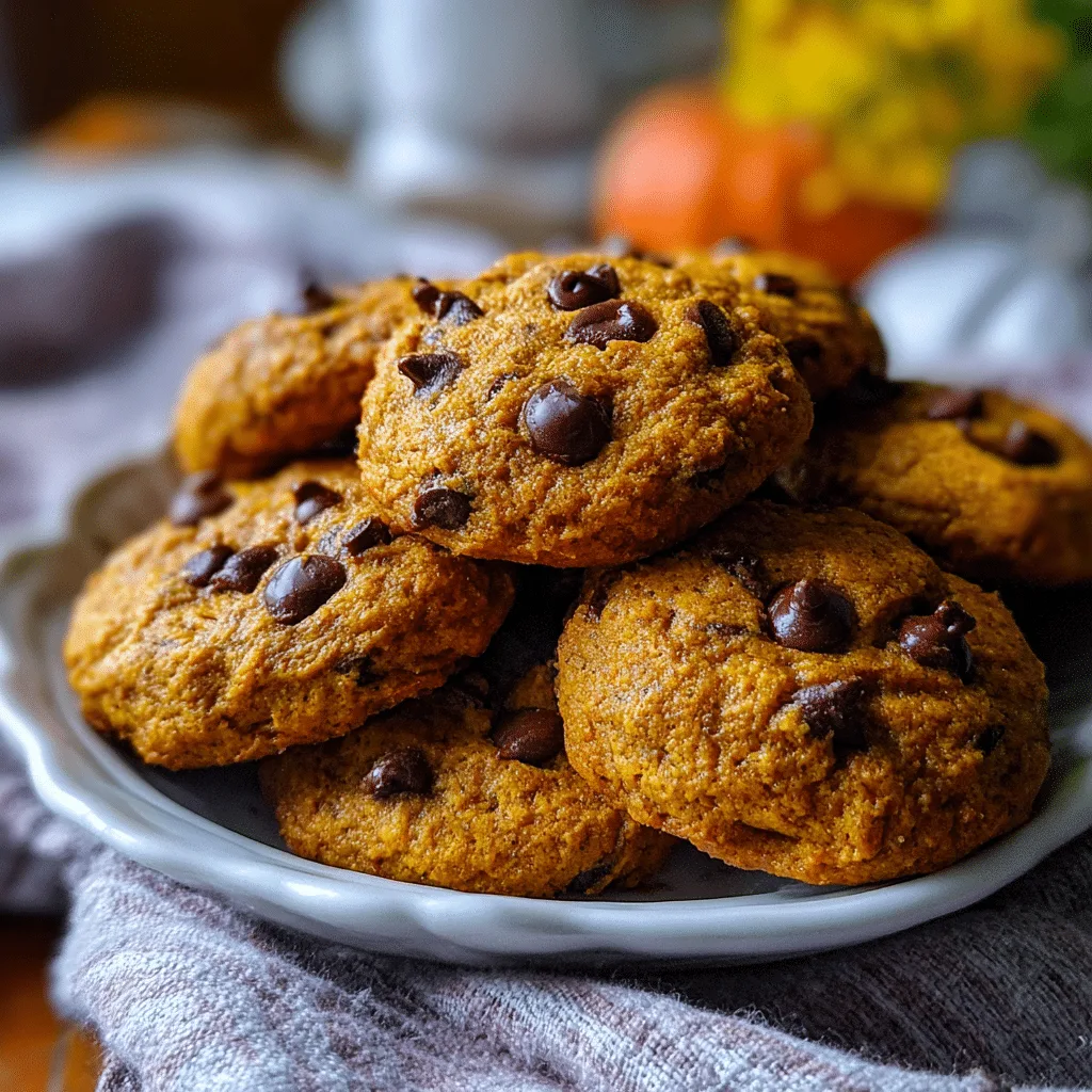 Amazing 3-ingredient pumpkin cookies with chocolate chips