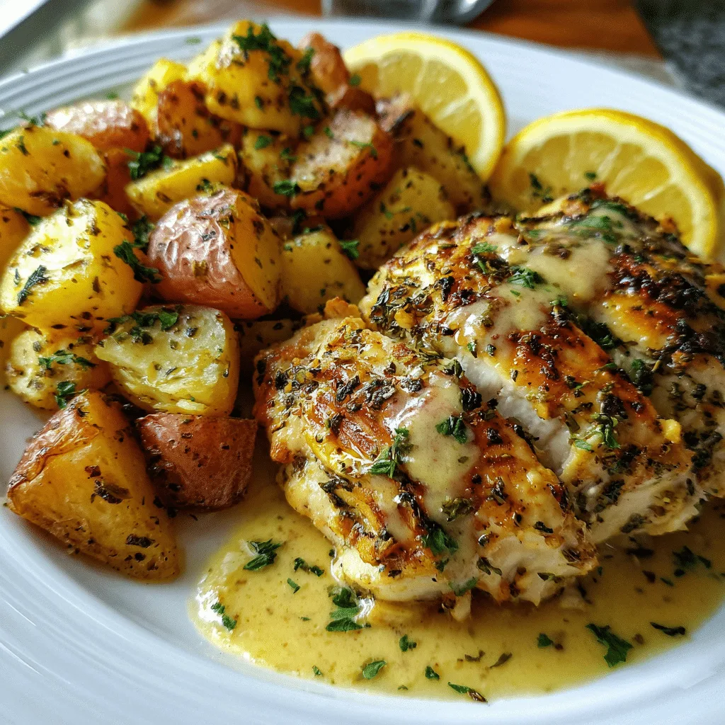 Slow Cooker Lemon Garlic Chicken & Potatoes: 1-Pot Magic