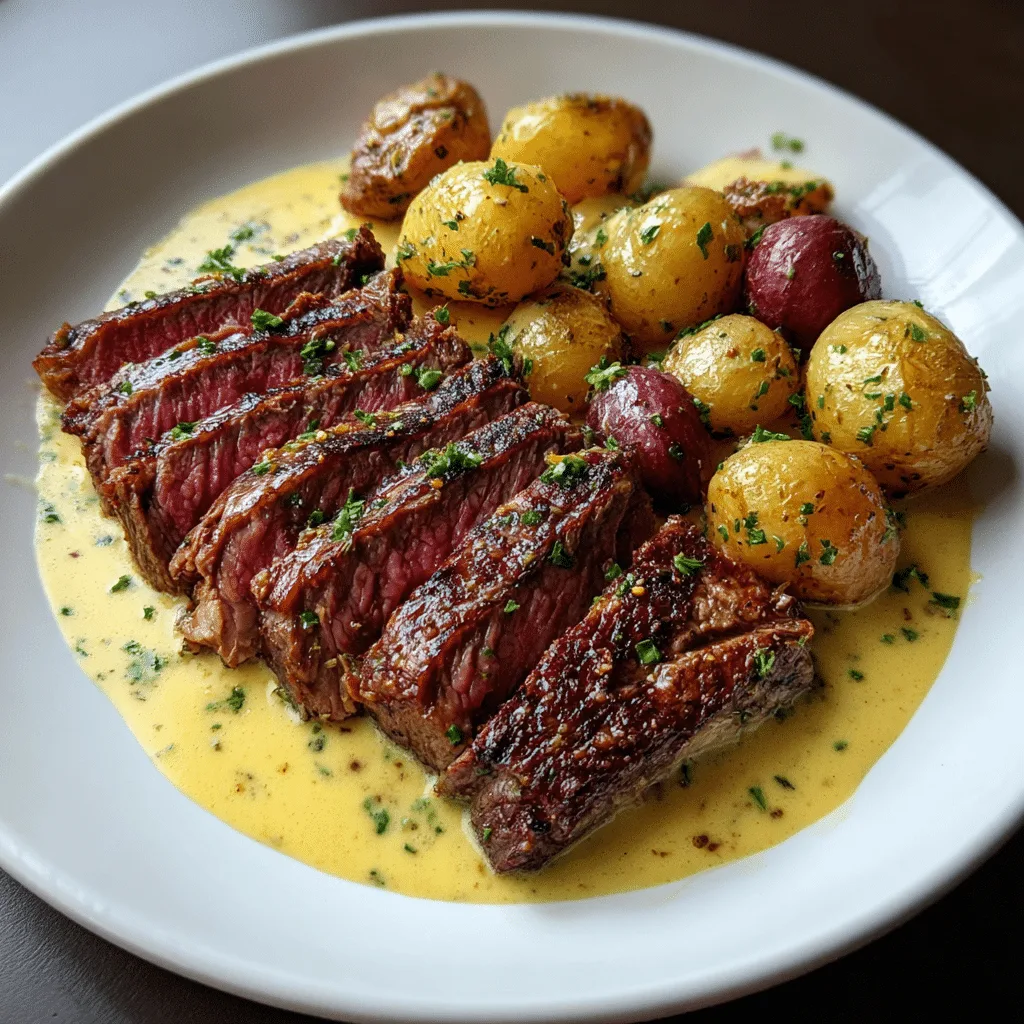 Cowboy butter steak slow cooker recipe with potatoes