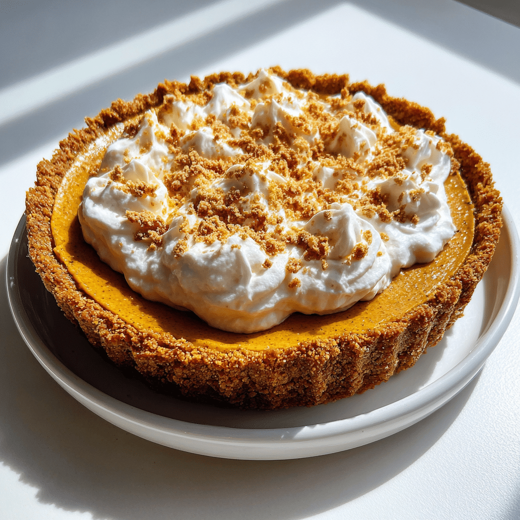 Slice of Milk Bar Pumpkin Pie served with whipped cream