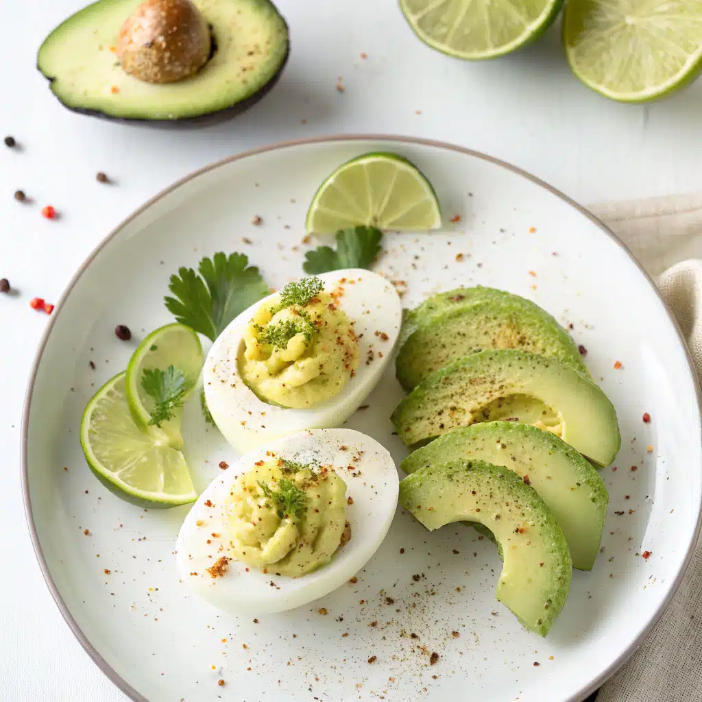Avocado Lime Deviled Eggs — Make This Zesty Bite