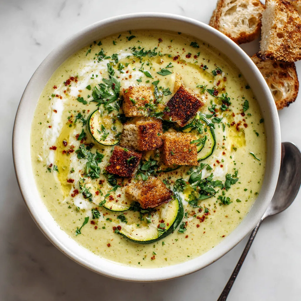 Crockpot Creamy Zucchini Soup