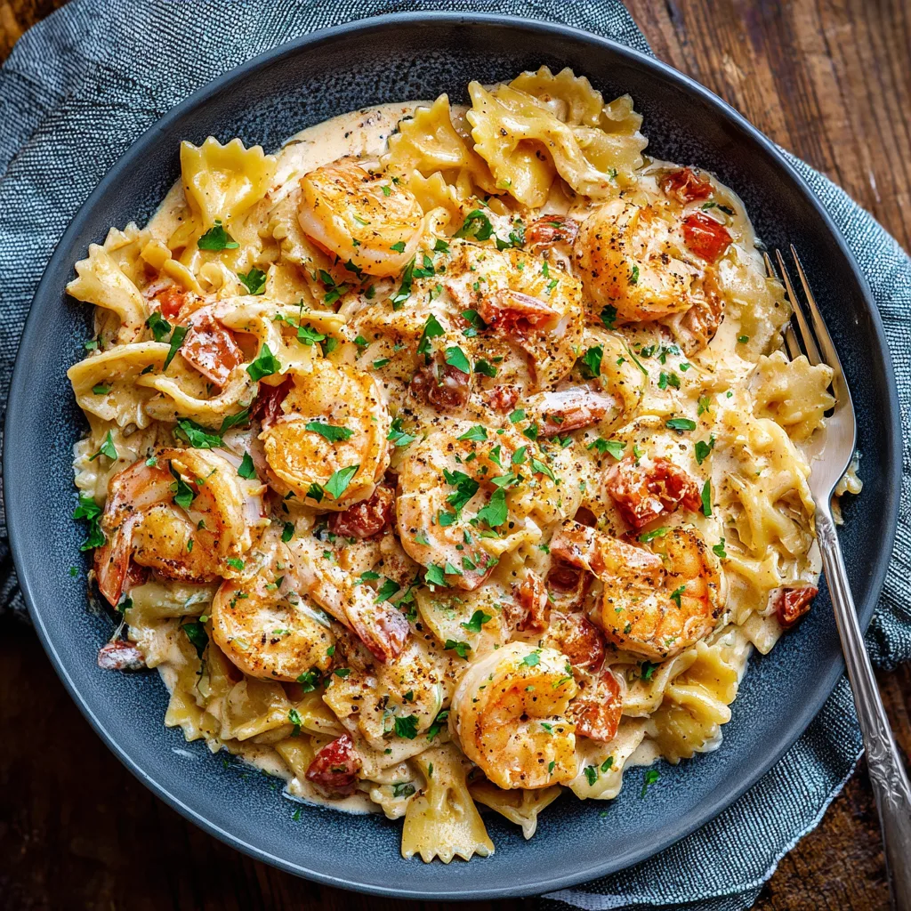Crockpot Creamy Cajun Shrimp Pasta:  Bold Weeknight Wins