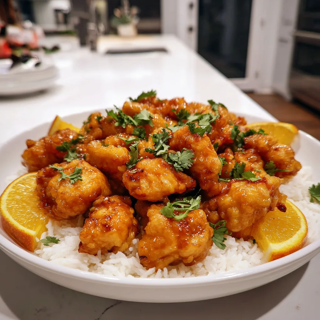 3-Ingredient Orange Chicken