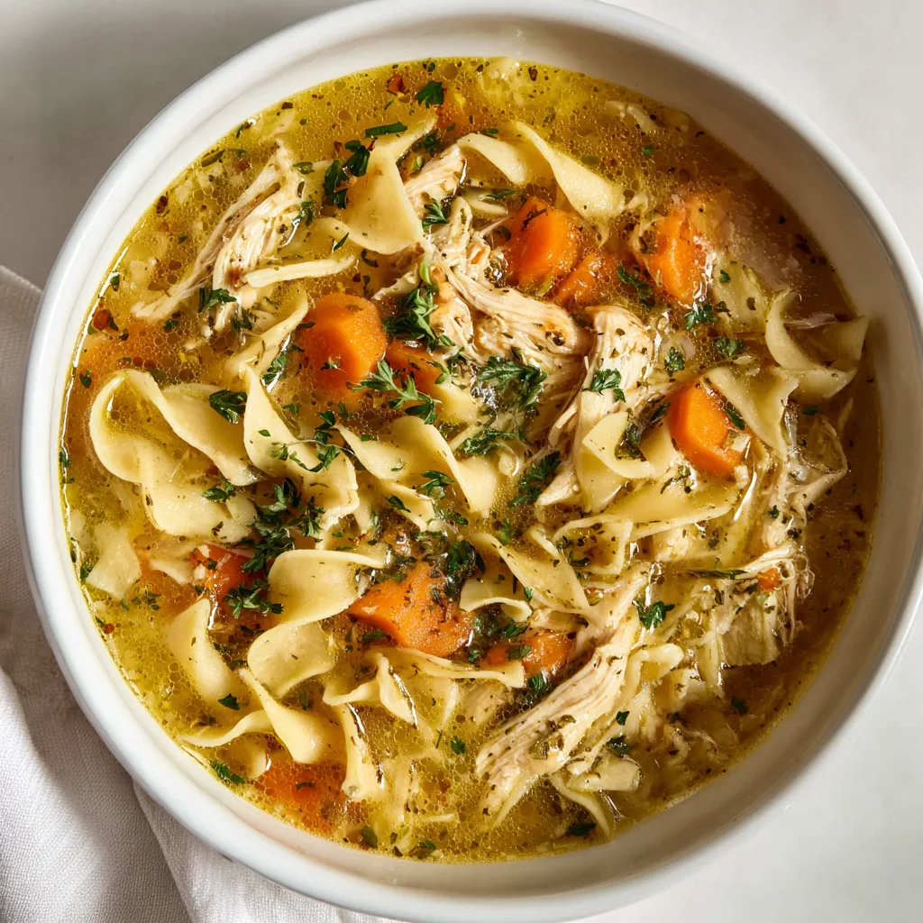 Crack Chicken Noodle Soup (Crockpot) – Cozy, Creamy Comfort