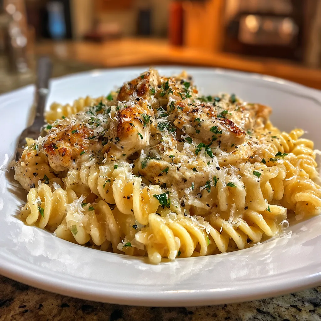 Crockpot Garlic Parmesan Chicken Pasta – Cozy, Irresistible