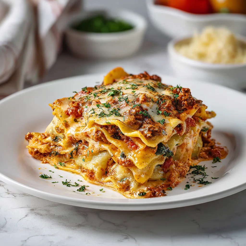 Lazy Ravioli Lasagna (Crockpot)