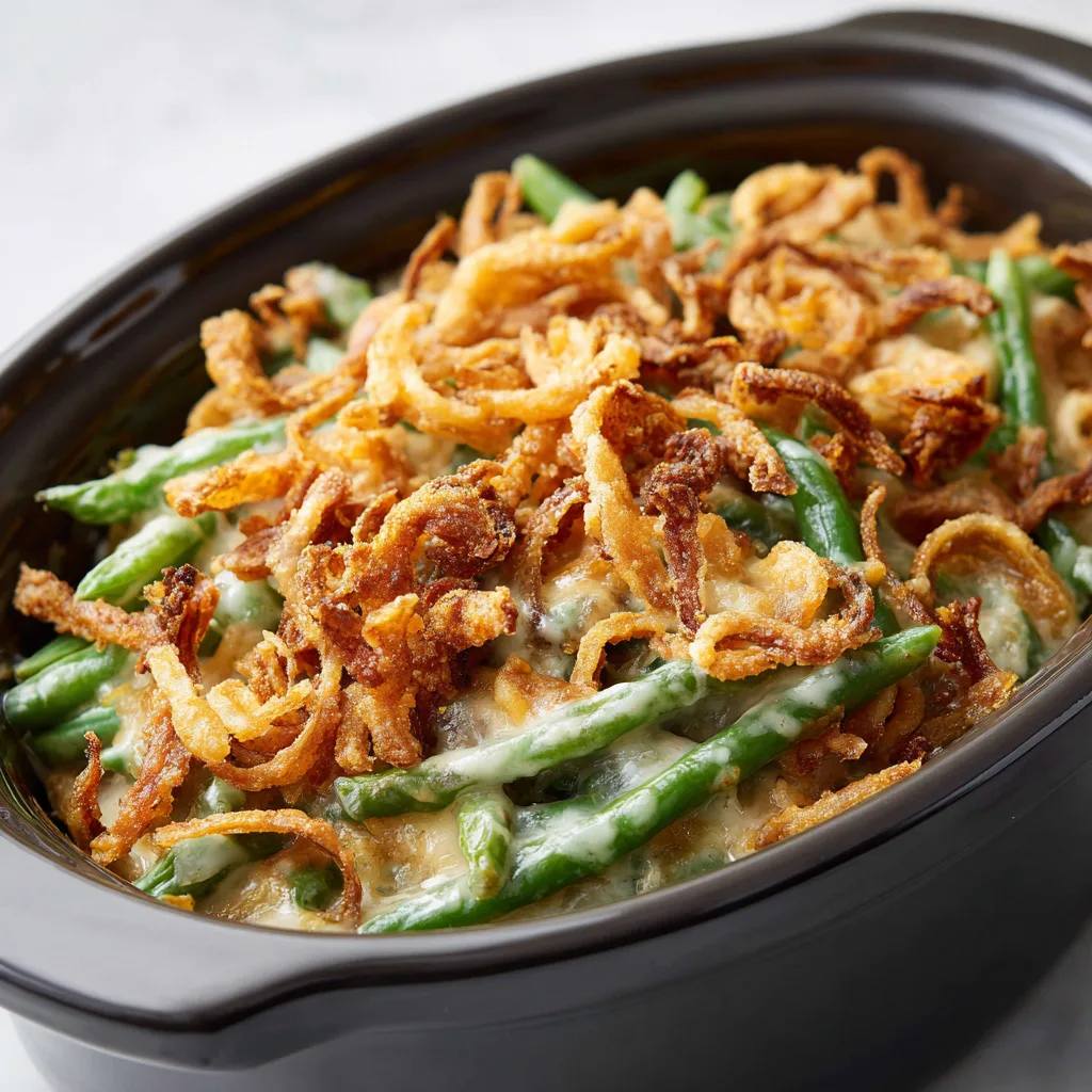 Slow Cooker Green Bean Casserole