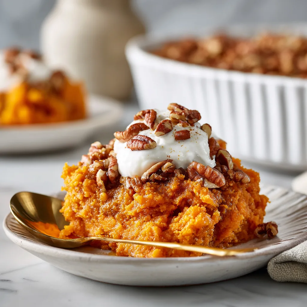 Slow Cooker Sweet Potato Casserole – Cozy, Irresistible