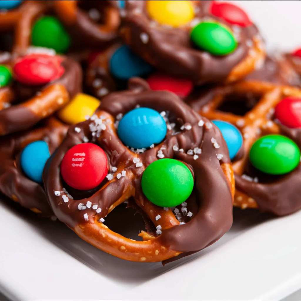 Rolo Pretzels with m&m candies – Irresistible, Cozy Treat