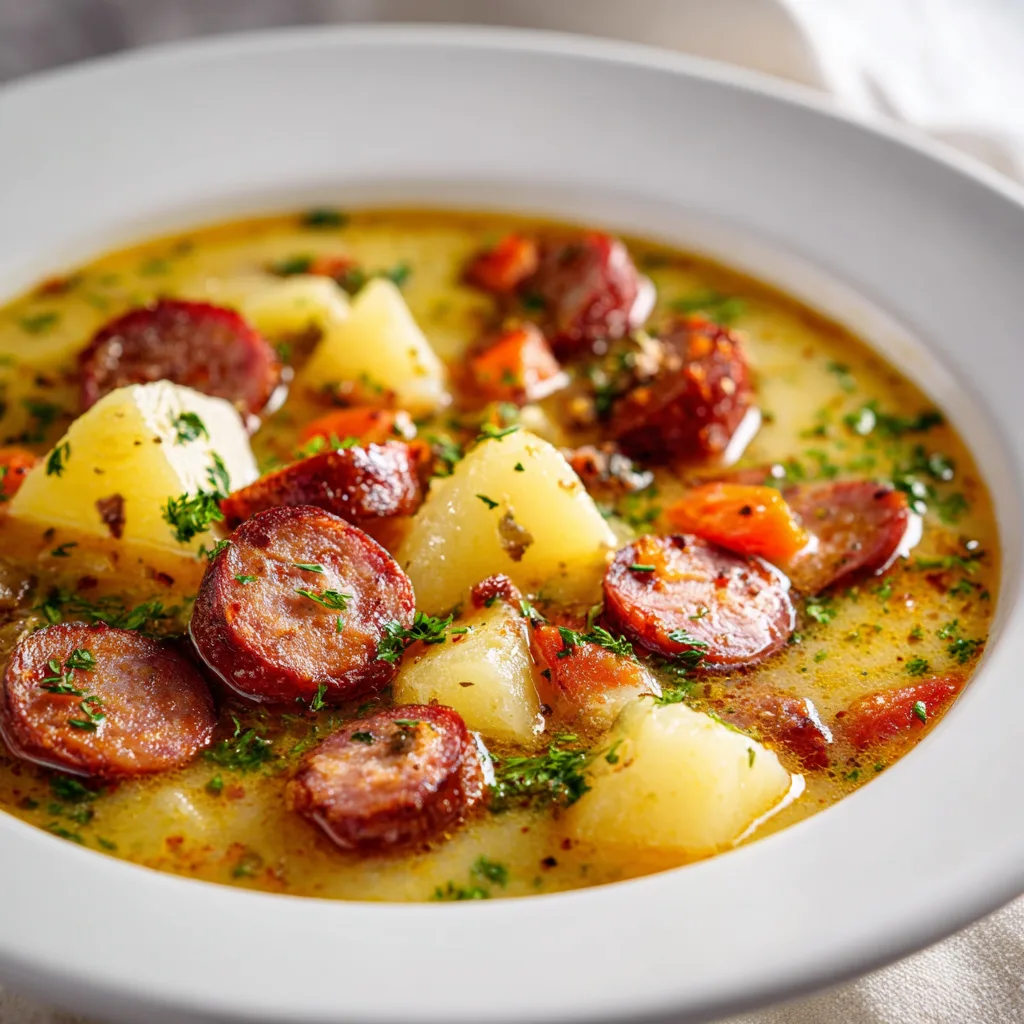 Kielbasa Potato Soup – Cozy and Irresistibly Creamy