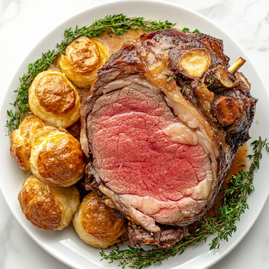 Classic Prime Rib with Yorkshire Pudding Recipe | Perfect Roast Dinner
