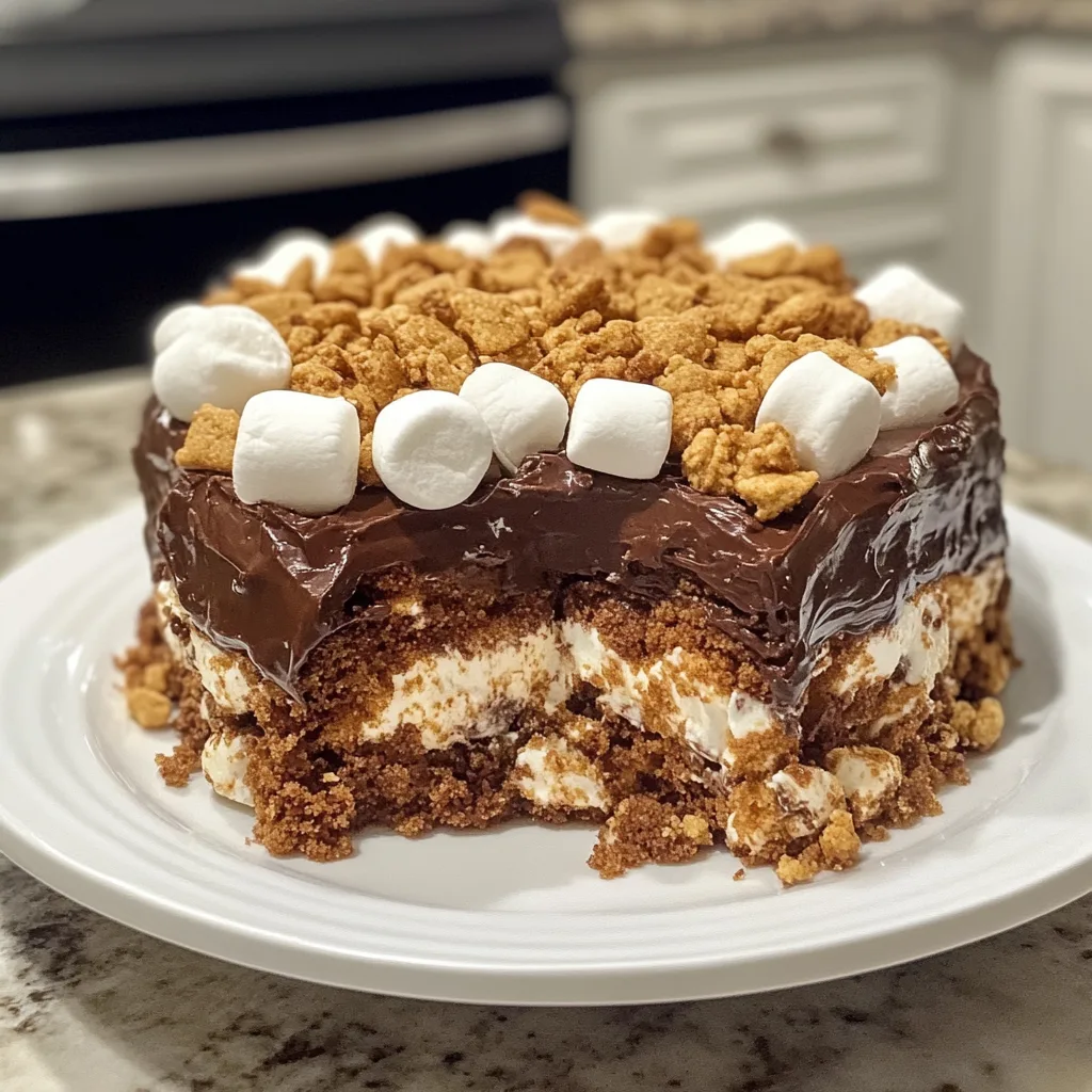 Crockpot S’mores Chocolate Cake: Gooey, Crispy &amp; Irresistible!