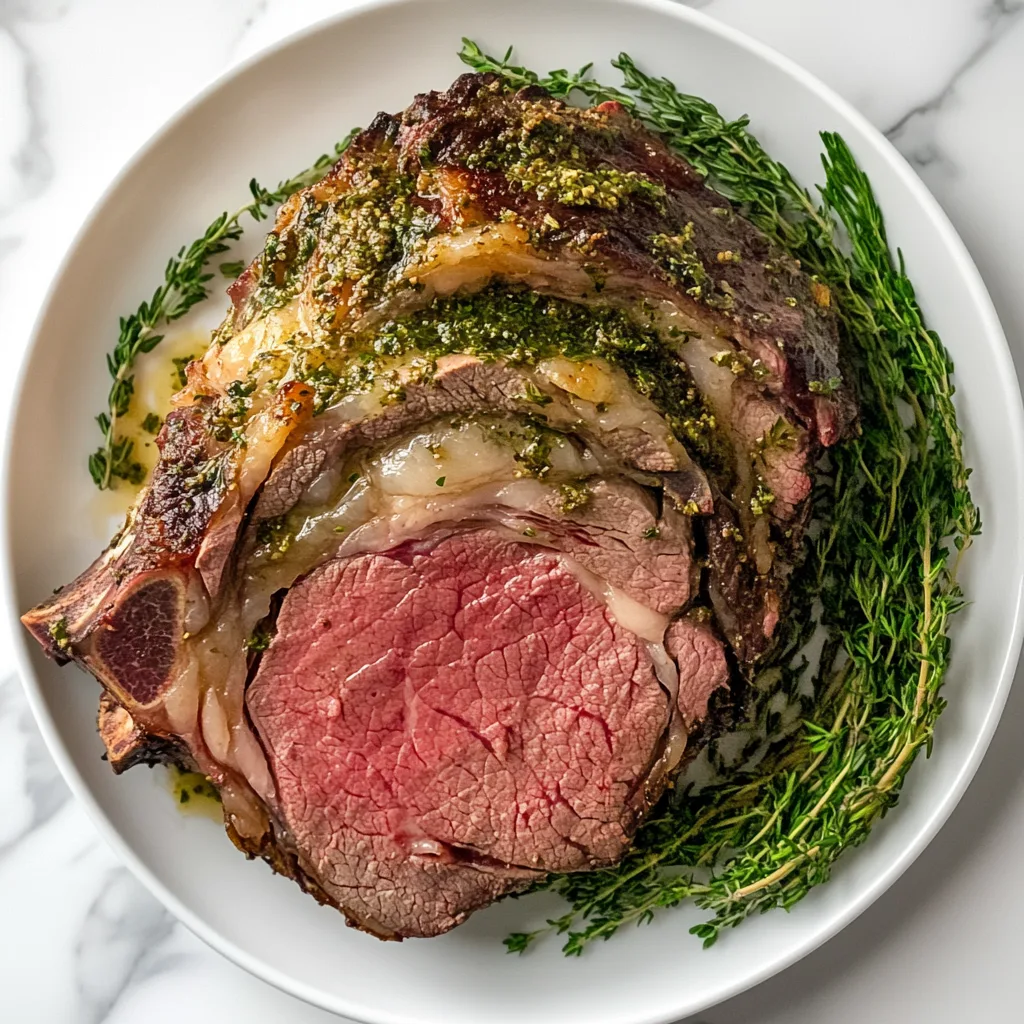 Succulent Italian Herb Butter Prime Rib Recipe | Tender & Flavorful Roast Beef