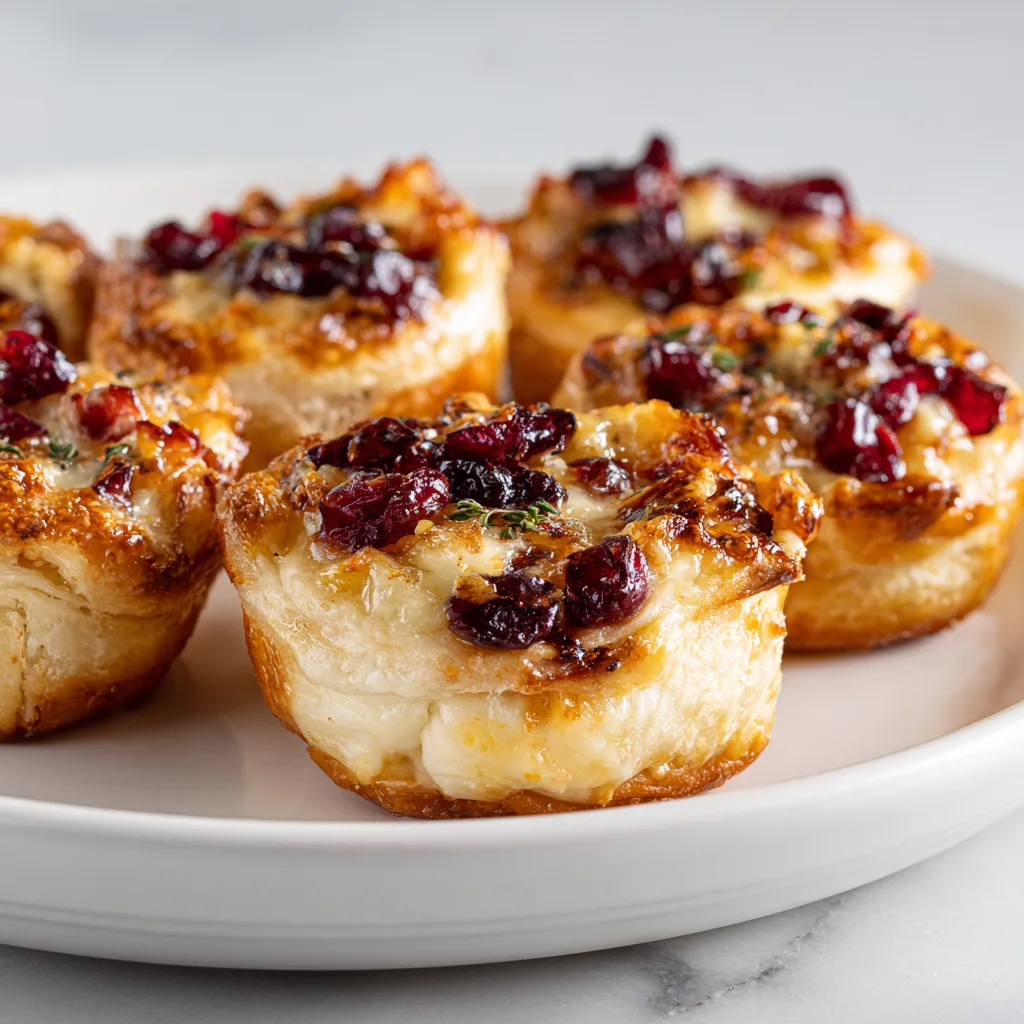 Baked Cranberry Brie Bites – Cozy, Irresistibly Creamy