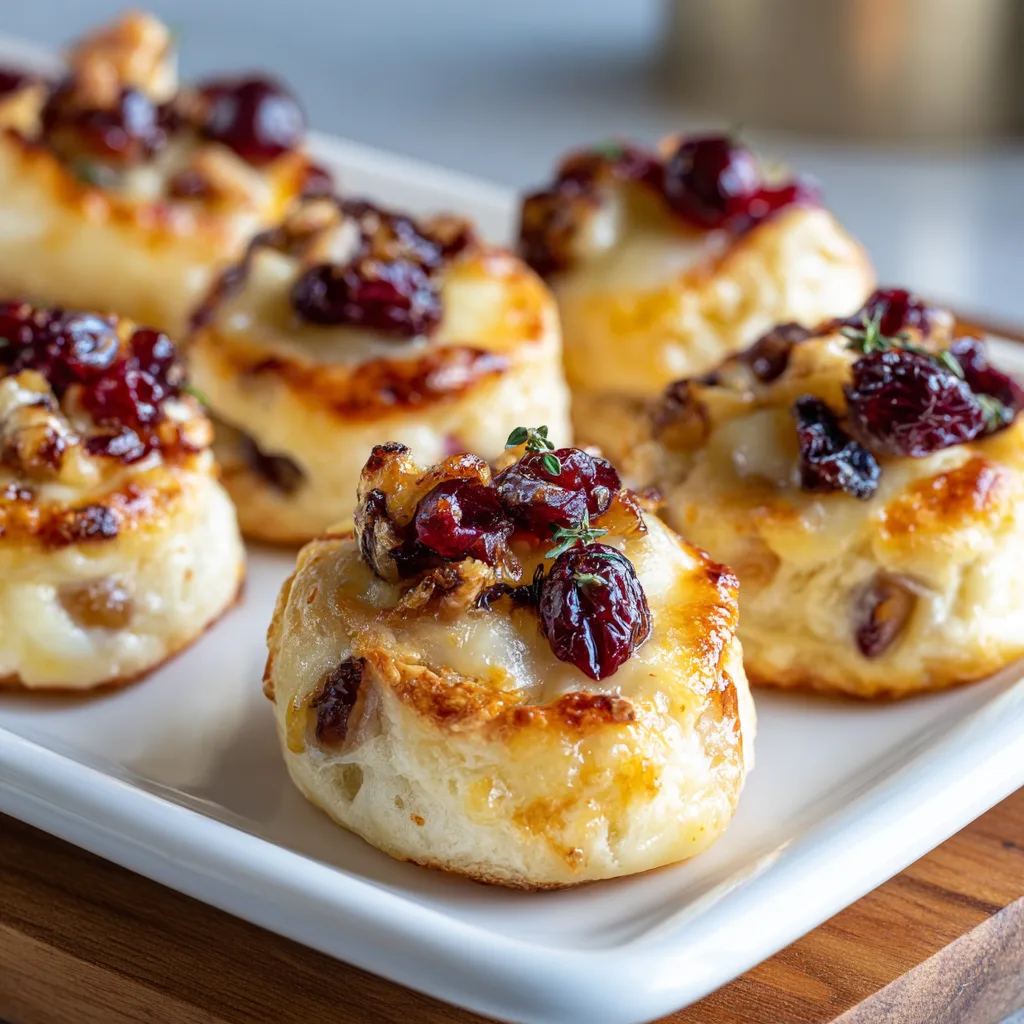 Baked Cranberry Brie Bites – Cozy, Irresistibly Creamy