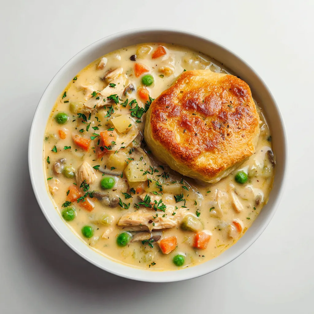 Chicken Pot Pie Soup Recipe – Cozy, Irresistibly Creamy
