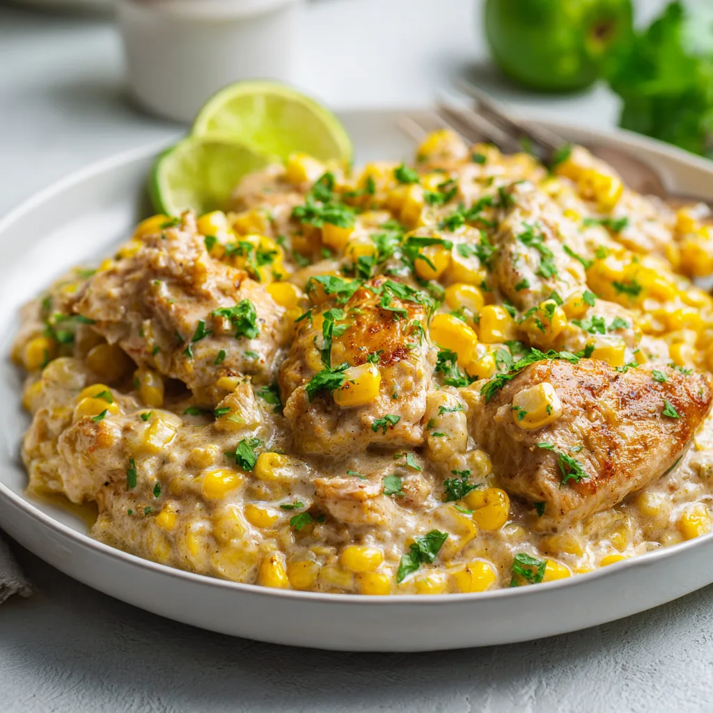 Slow Cooker Street Corn Chicken – Creamy and Irresistible