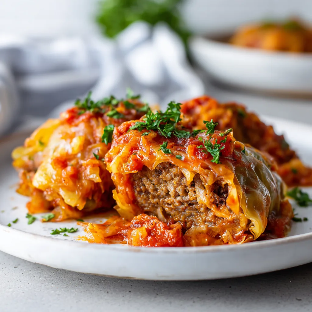 Slow Cooker Unstuffed Cabbage Rolls