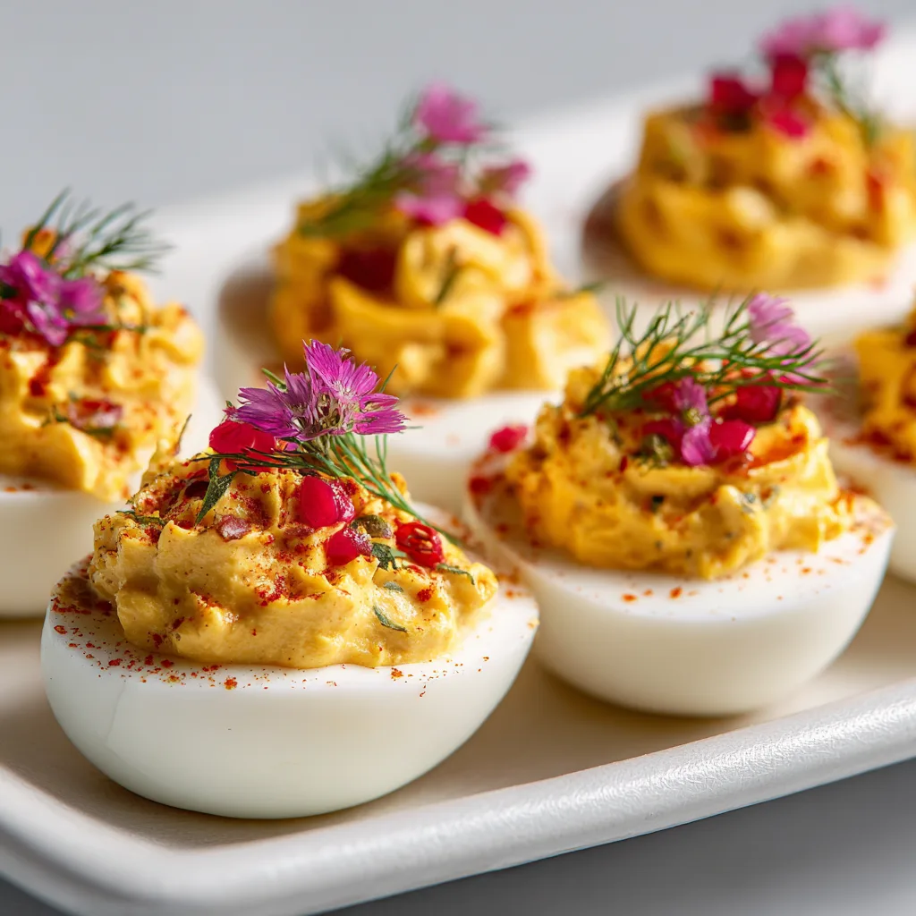 Thanksgiving Appetizer Deviled Eggs – Creamy, Irresistible