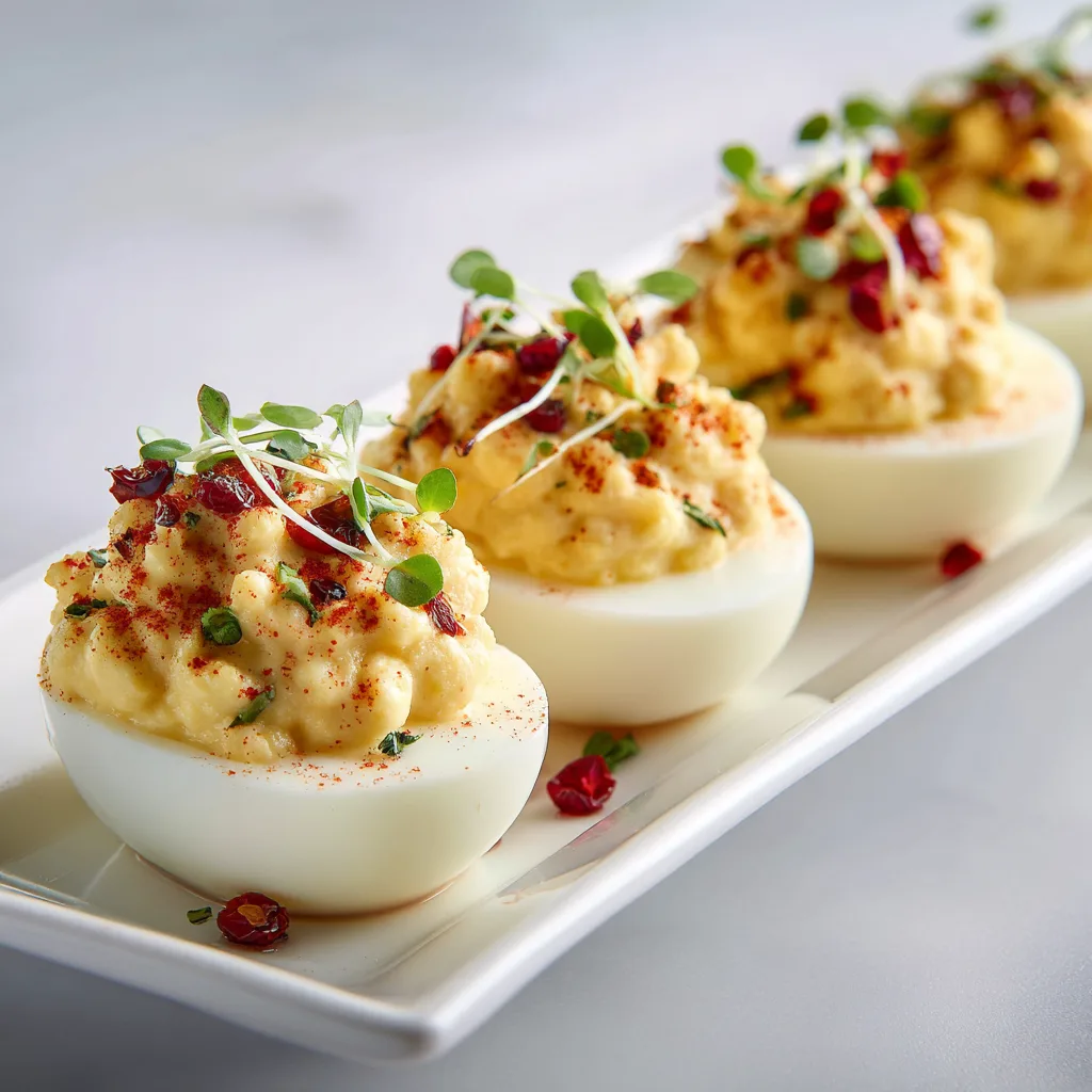Thanksgiving Appetizer Deviled Eggs – Creamy, Irresistible