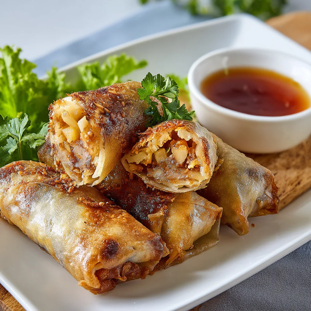 Baked Apple Pie Rice Paper Rolls – Cozy, Crispy Bliss