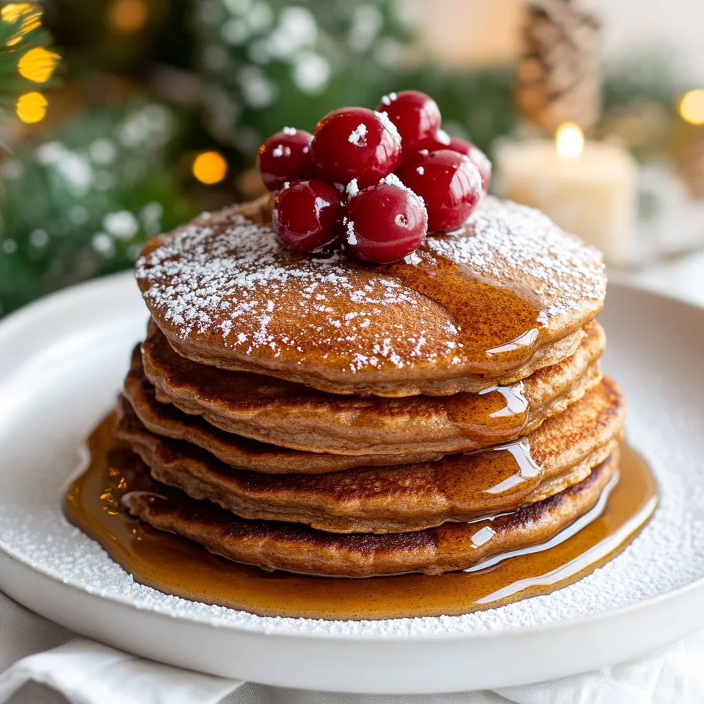 Fluffy Gingerbread Pancakes – Cozy and Irresistible