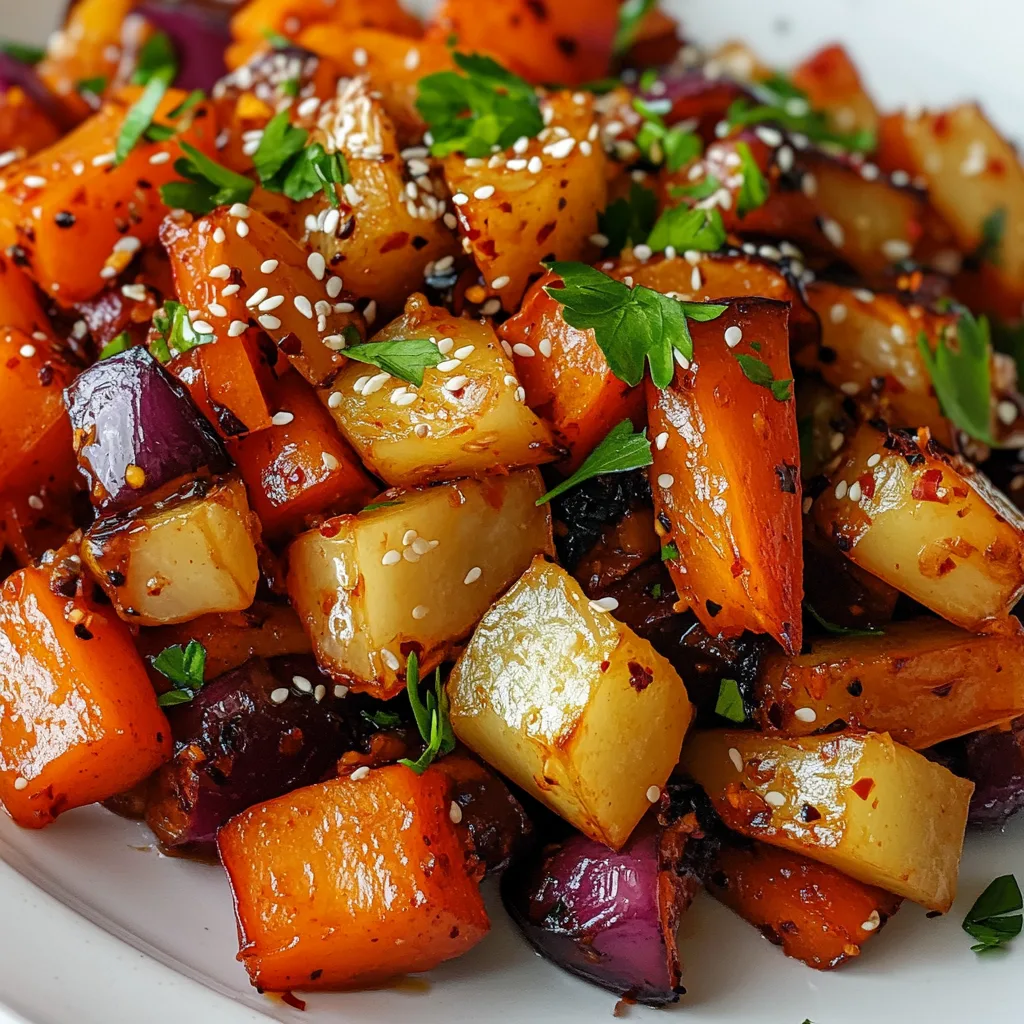Gochujang Roasted Root Veg – Cozy, Bold, and Irresistible