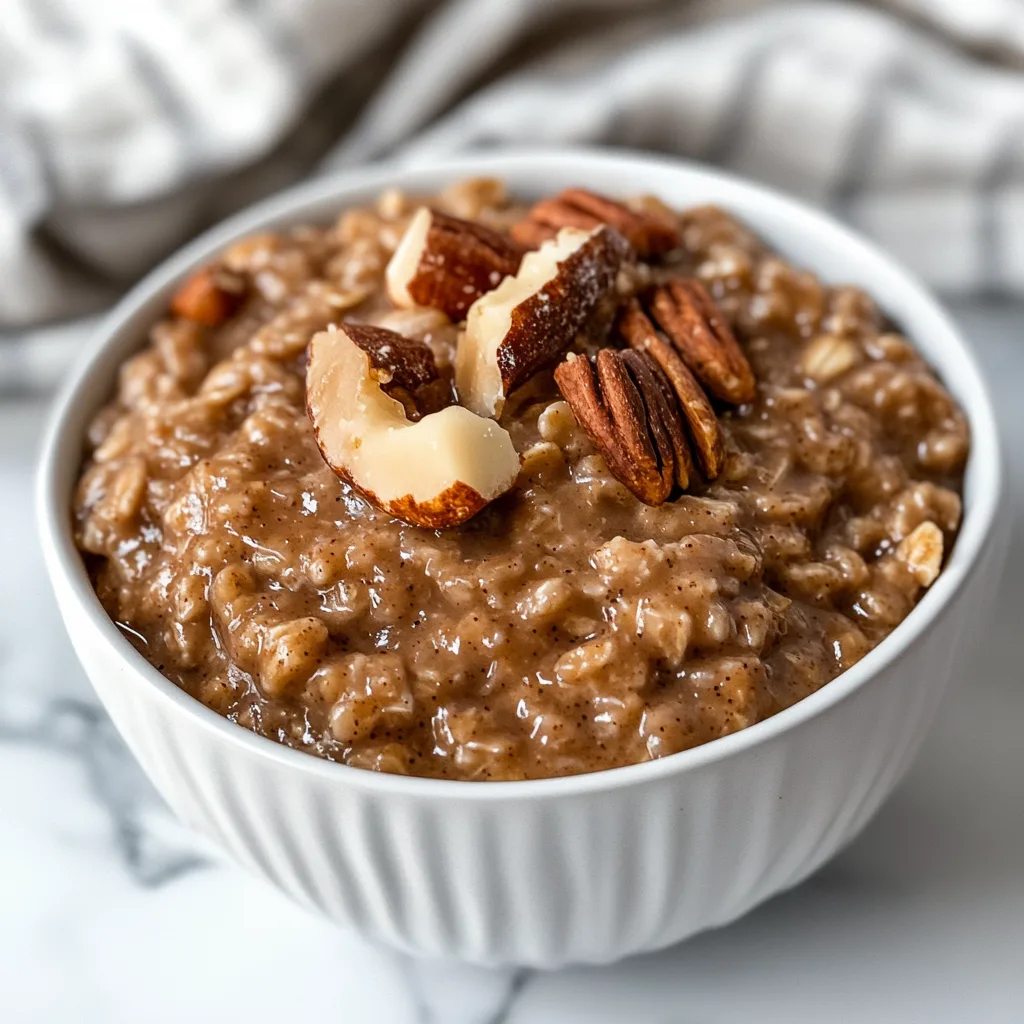 Slow Cooker Gingerbread Oatmeal
