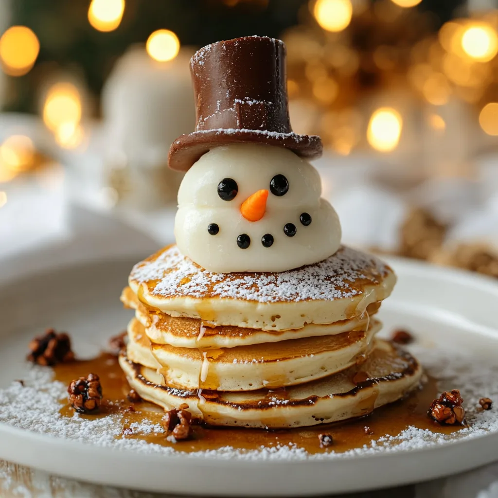 Snowman Pancake Stack – Cozy and Irresistibly Easy