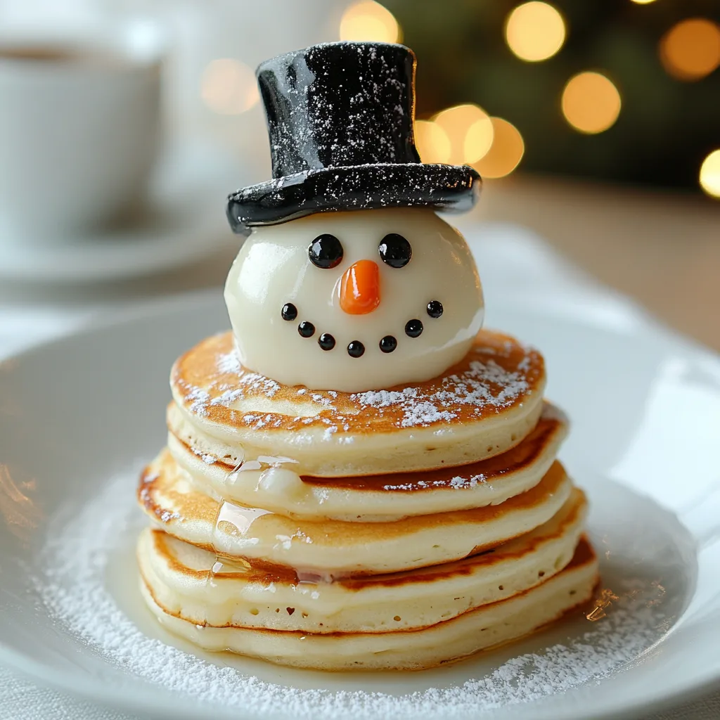 Snowman Pancake Stack – Cozy and Irresistibly Easy