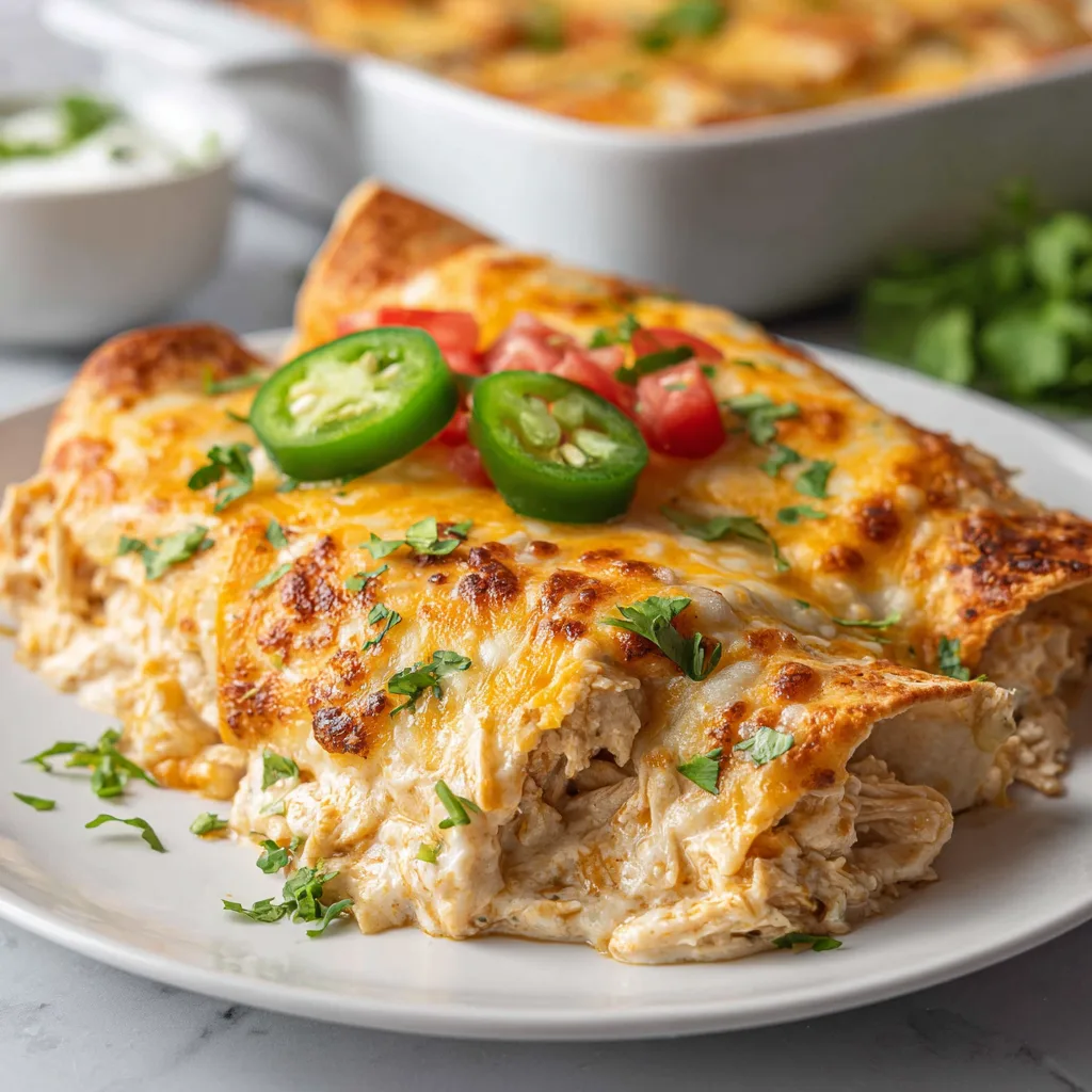Easy Queso Chicken Enchiladas – Creamy, Irresistible