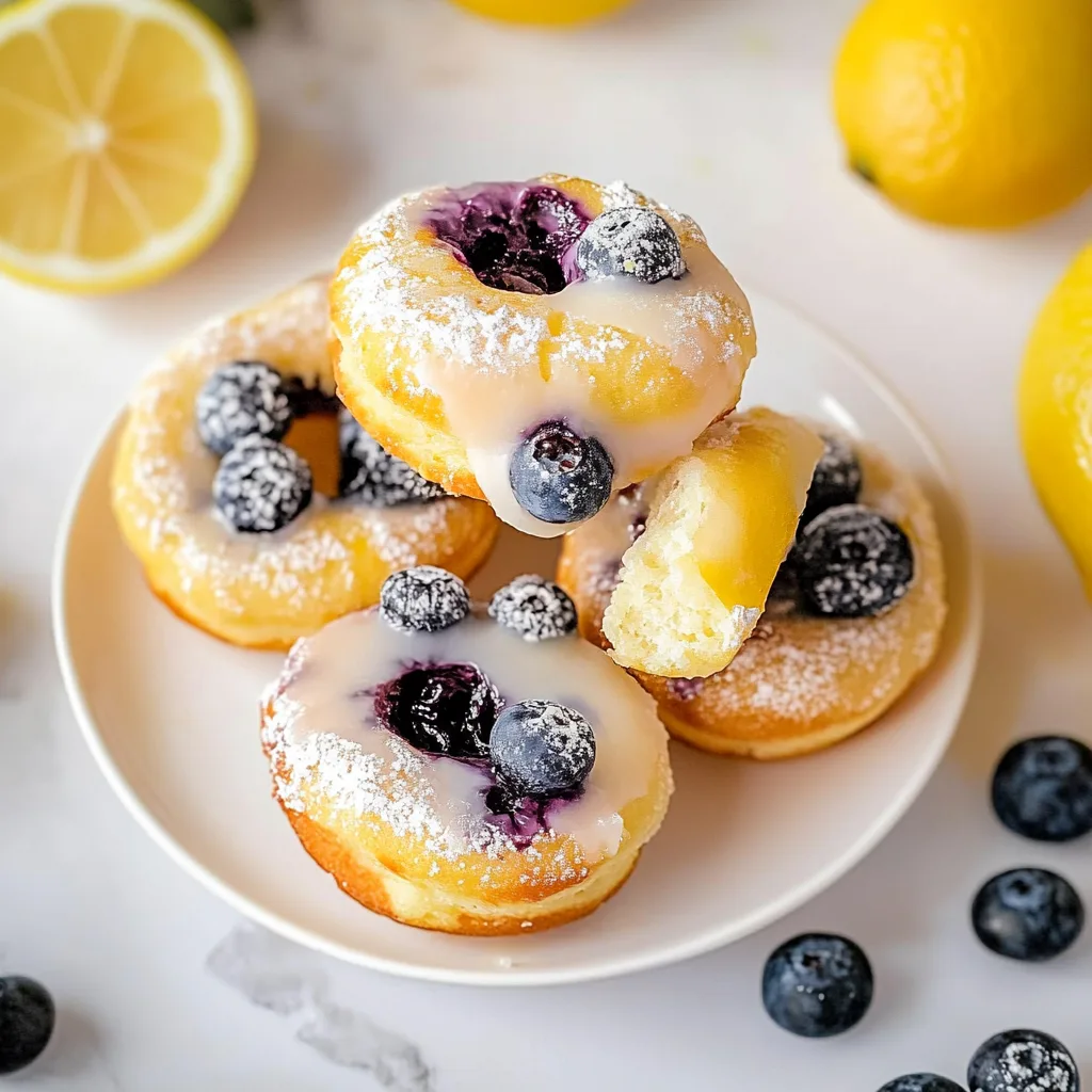 Lemon and Blueberry Crumpet Doughnuts – Cozy, Irresistible