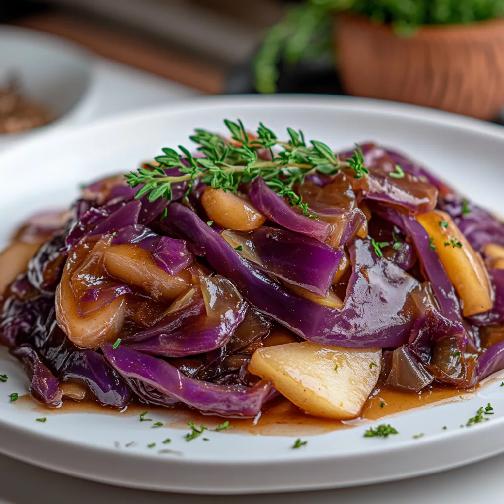 Braised Red Cabbage with Apples & Spices – Cozy, Irresistible