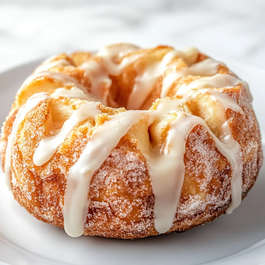 Baked Apple Fritter Donut Bread with Vanilla Icing – Irresistibly Delicious!