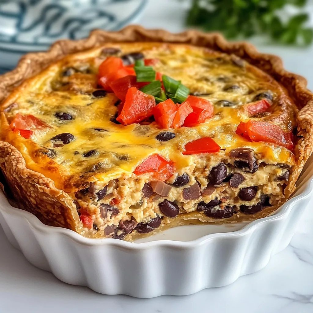 Black Bean & Pepper Jack Quiche: Irresistibly Bold & Flavor-Packed!
