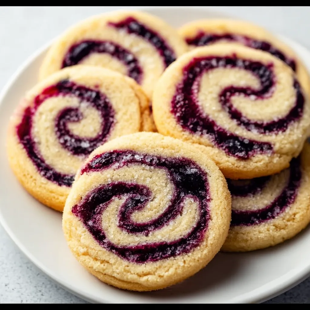 Blueberry Swirl Sugar Cookies: Irresistibly Soft &amp; Bursting with Flavor!