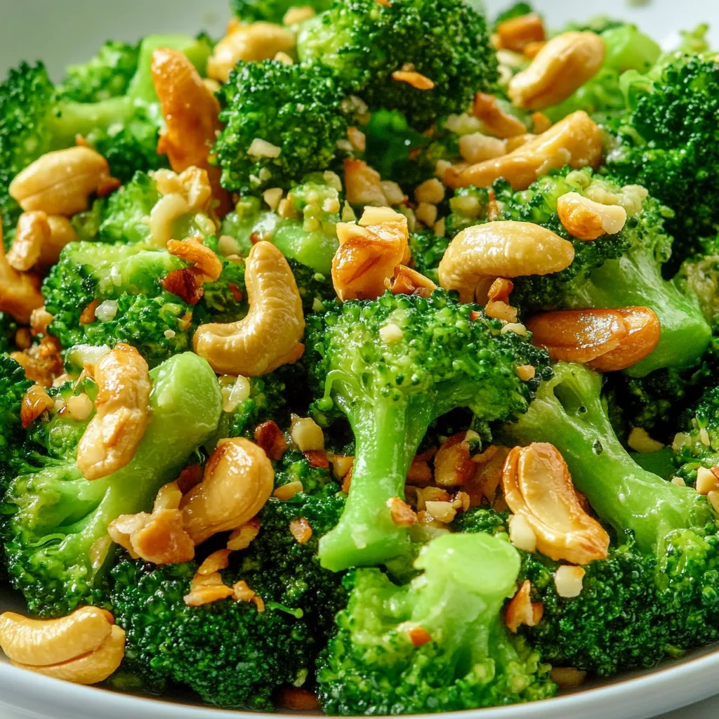 Broccoli with Garlic Butter & Cashews: Irresistibly Delicious!