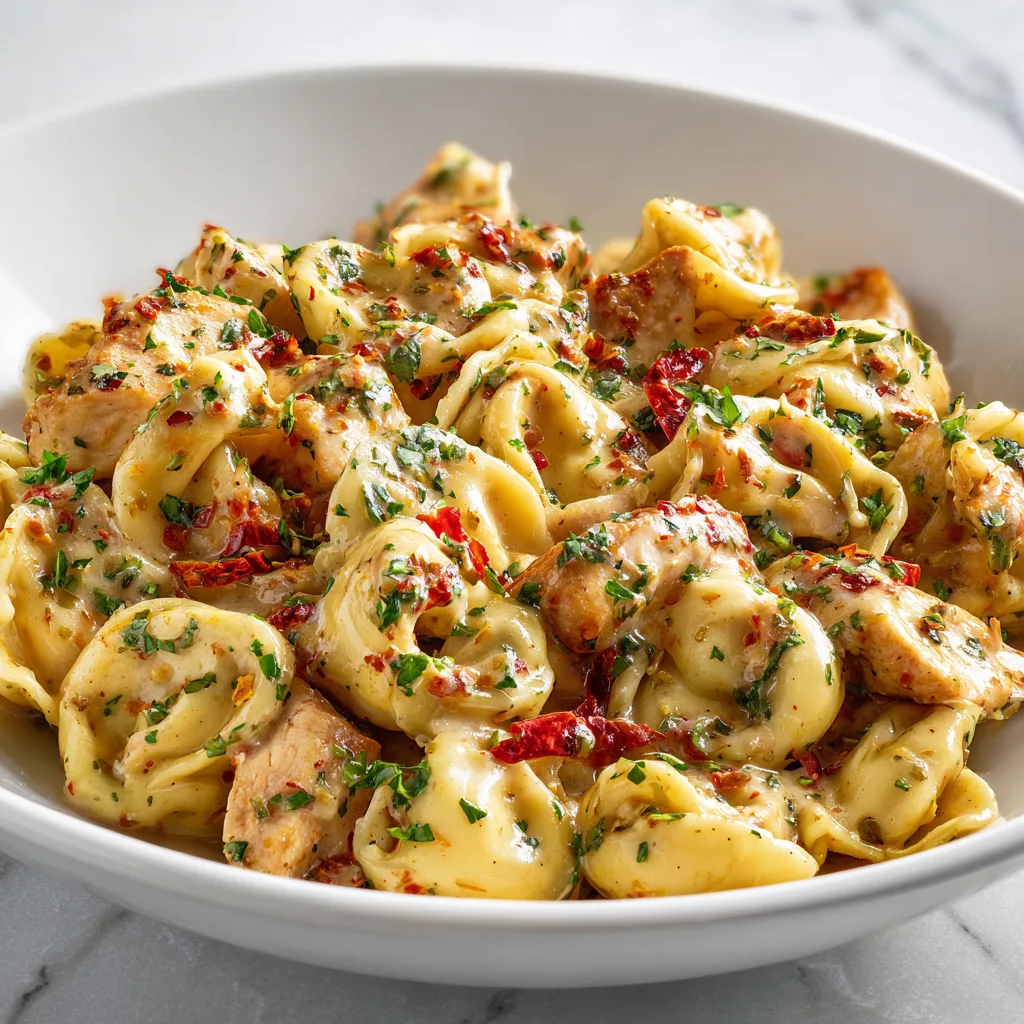 Cajun Chicken Tortellini with Garlic Sauce: Irresistibly Creamy &amp; Spicy!