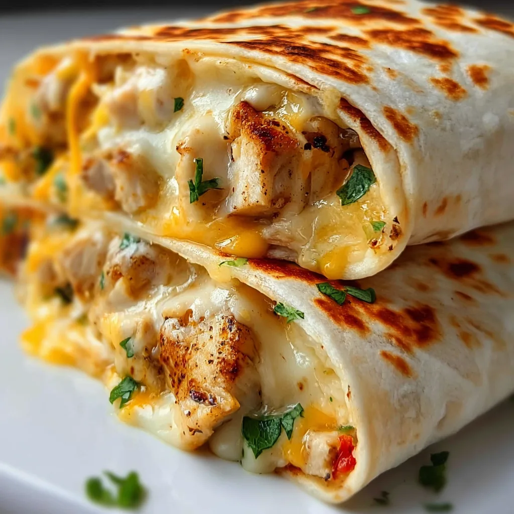 Cheesy Garlic Chicken Wraps: Irresistibly Delicious & Easy to Make!