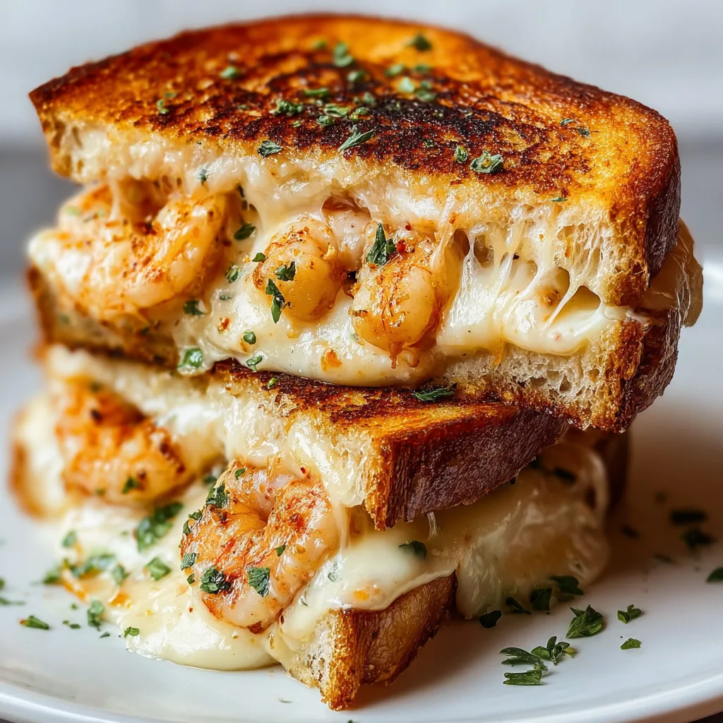 Cheesy Garlic Shrimp Grilled Cheese – Irresistibly Gooey & Delicious!