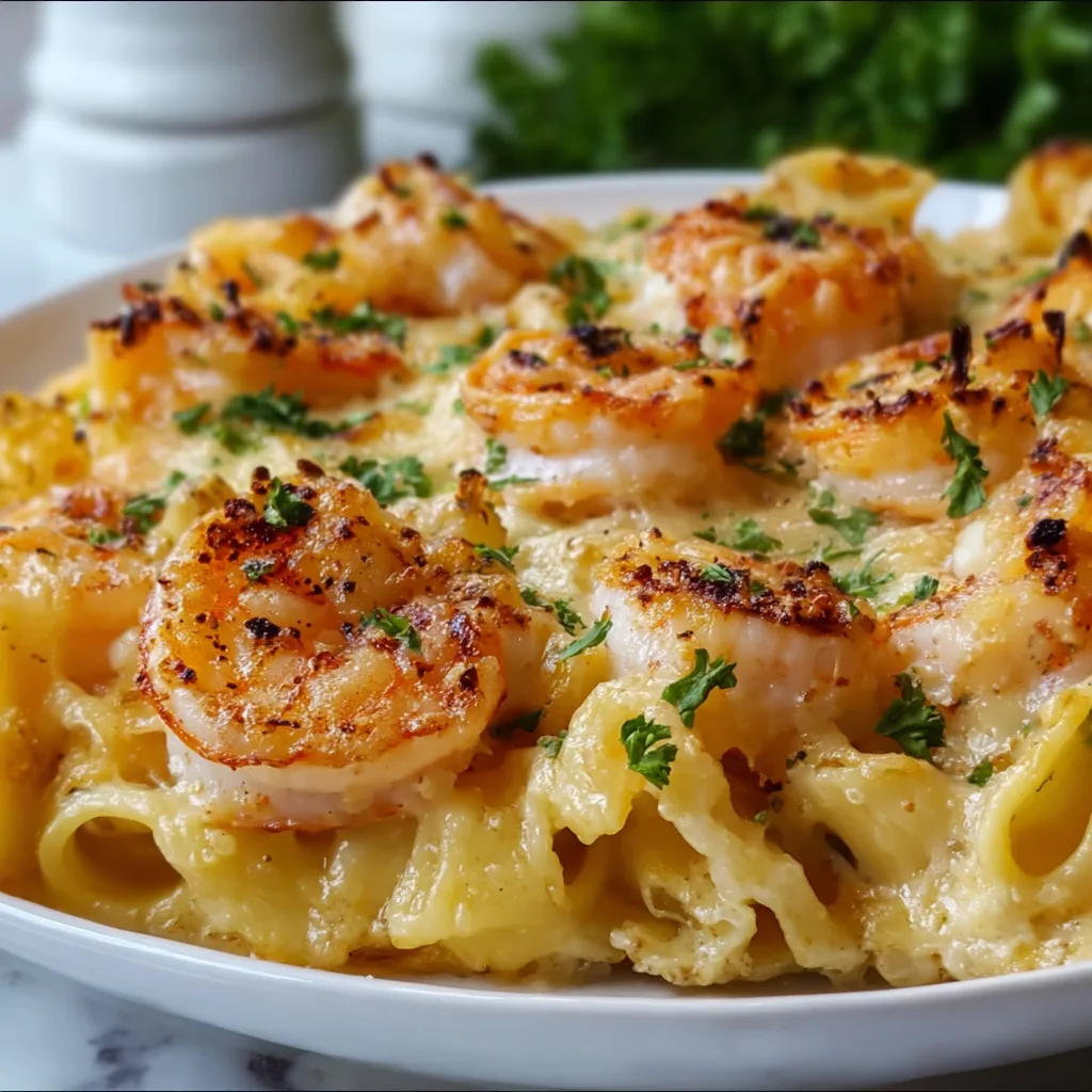 Cheesy Shrimp Scampi Pasta Bake – Irresistibly Easy & Delicious!
