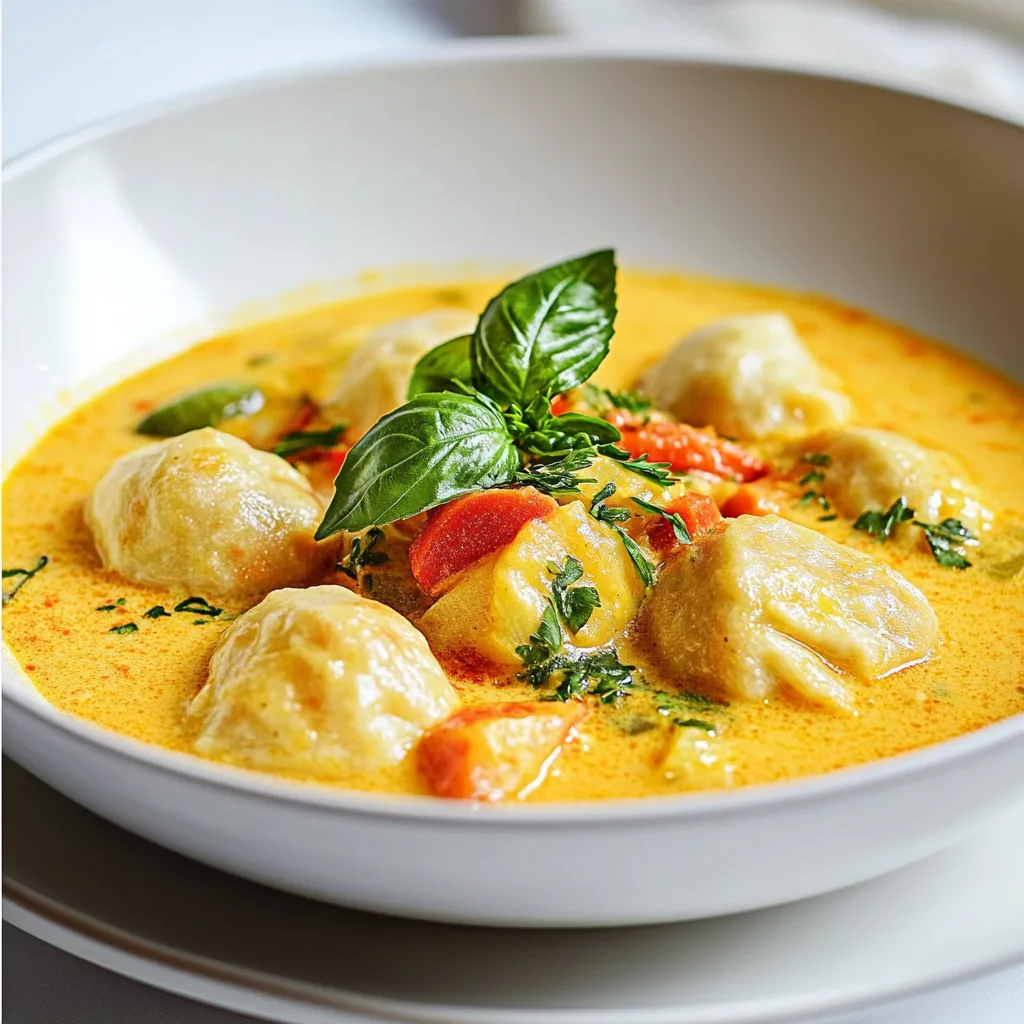 Coconut Curry Soup with Dumplings: Irresistibly Creamy & Comforting!