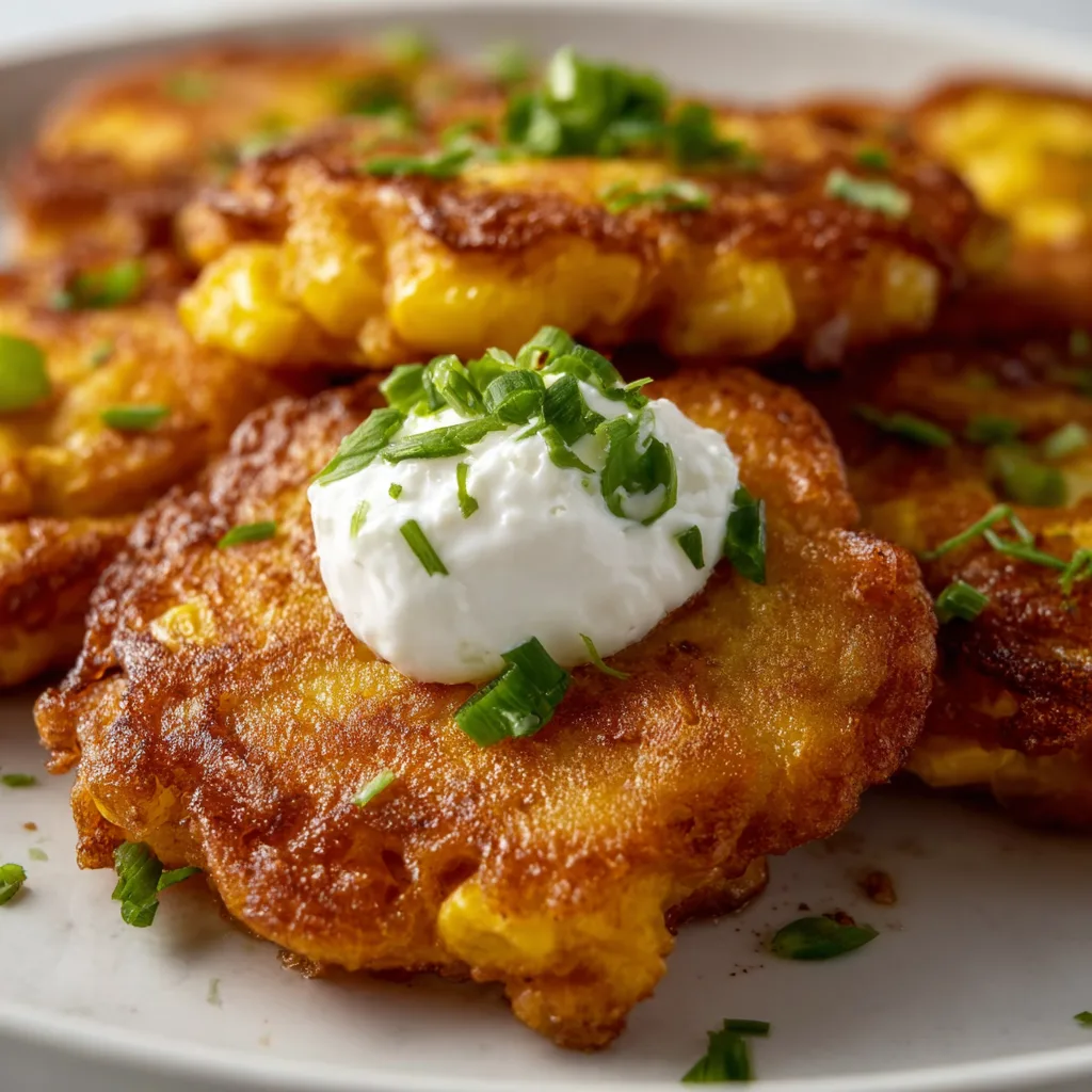 Corn Fritters With Whipped Feta: Irresistibly Crispy & Creamy Delight