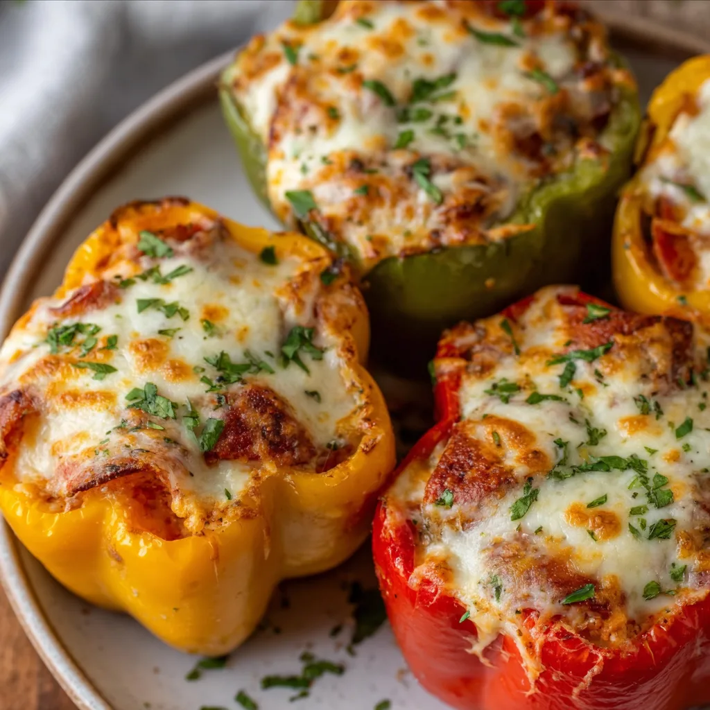 Creamy Pizza Stuffed Peppers: Irresistibly Delicious & Easy!